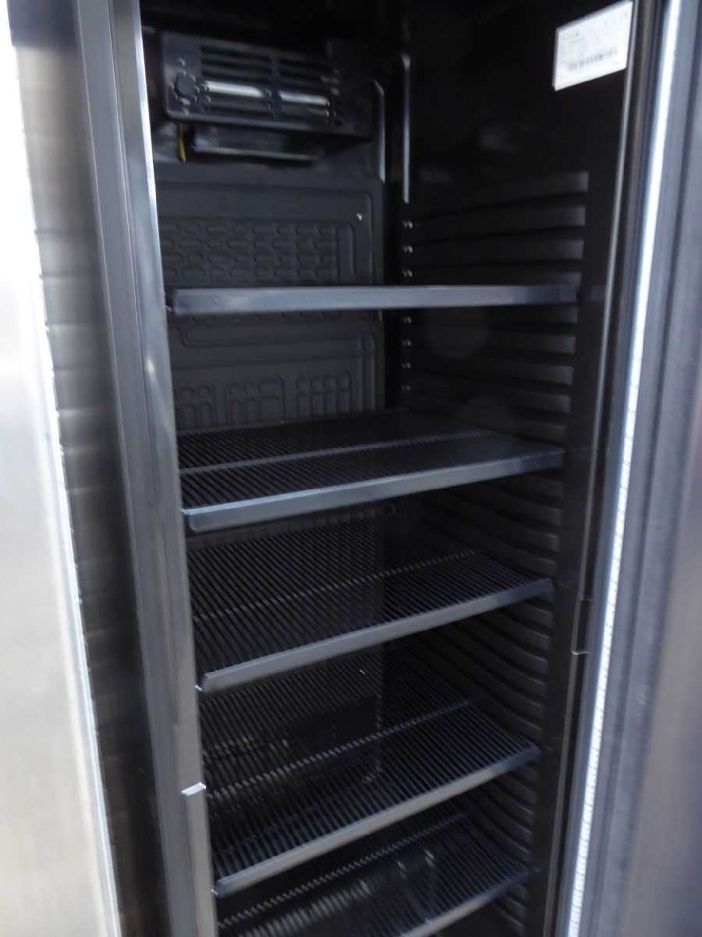+VAT 60cm Tefcold CEV425-I black glass front display fridge - Image 2 of 2