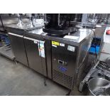 +VAT 136cm Atosa model EPF3462GR 2 door counter fridge