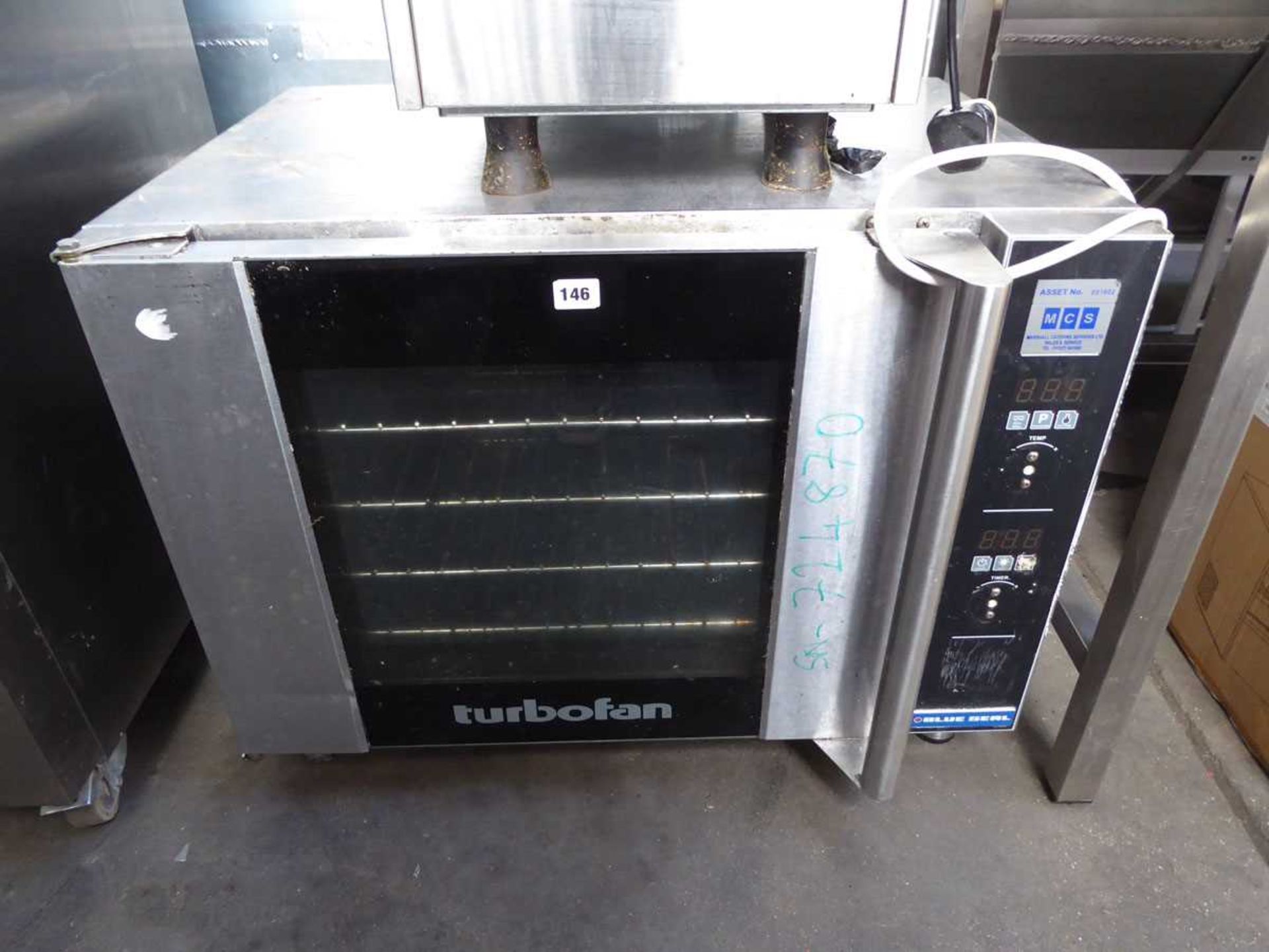 80cm electric Blue Seal turbo fan bench top oven