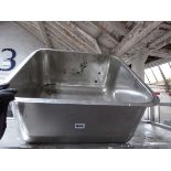 Stainless steel inset single bowl sink