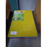 +VAT 6 colour coded food safety chopping boards