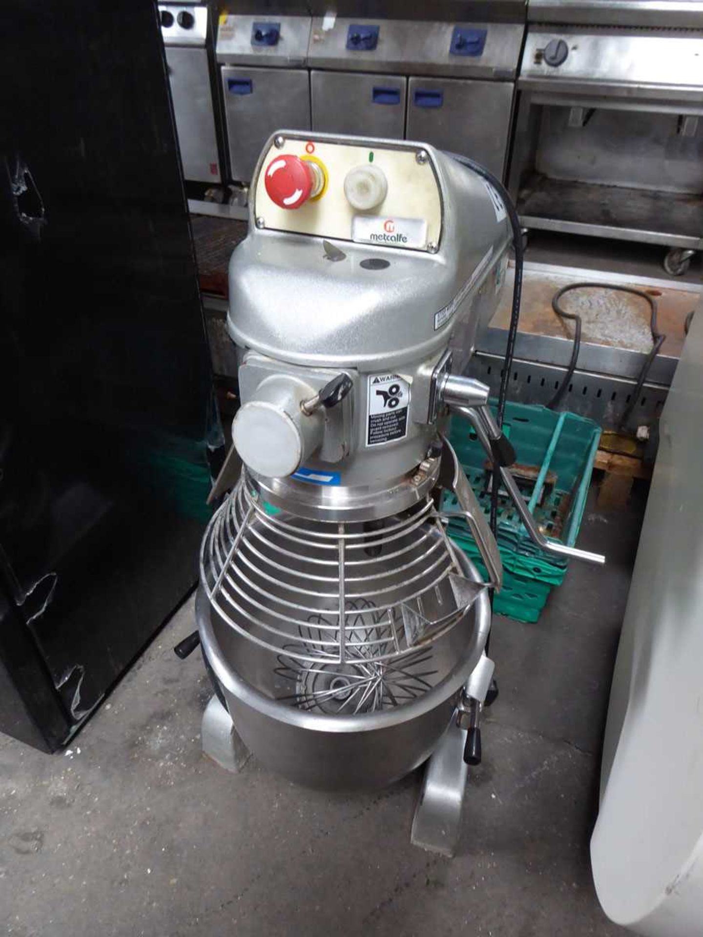 +VAT Metcalfe 200-B 20qt mixer with bowl, single attachment and safety guard