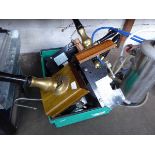Tray containing 4 beer pumps, a water softener and a part cooler