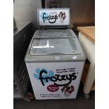60cm Husky display top freezer branded Frozzys