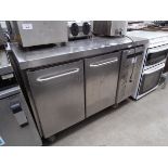 +VAT 130cm 2 door counter fridge