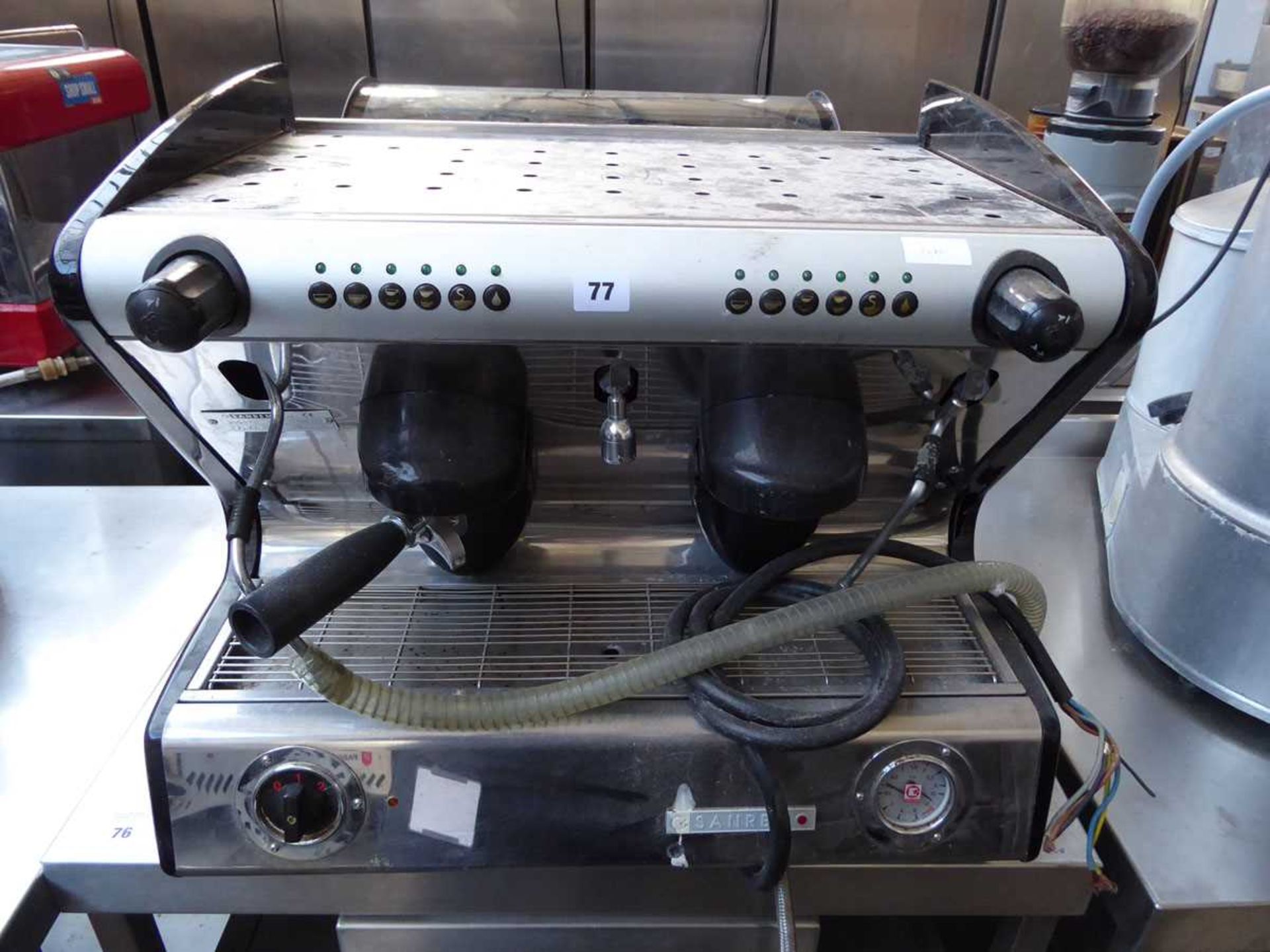64cm Sanremo 2 group coffee machine with single group head