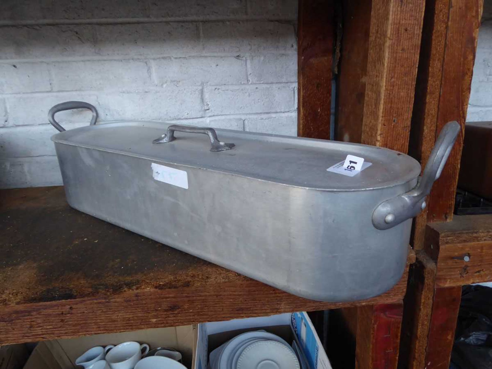 +VAT 70cm aluminium fish kettle with lid
