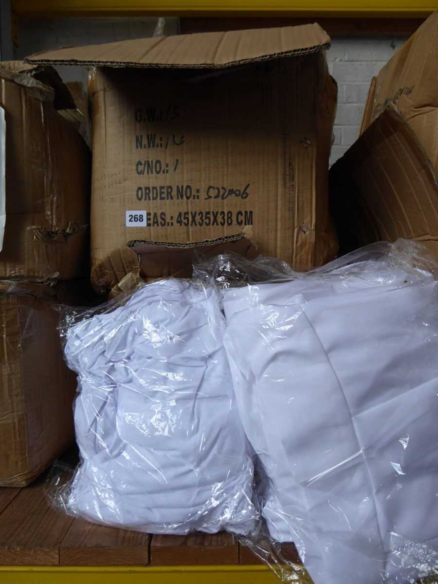 2 x boxes containing a large quantity of chair covers