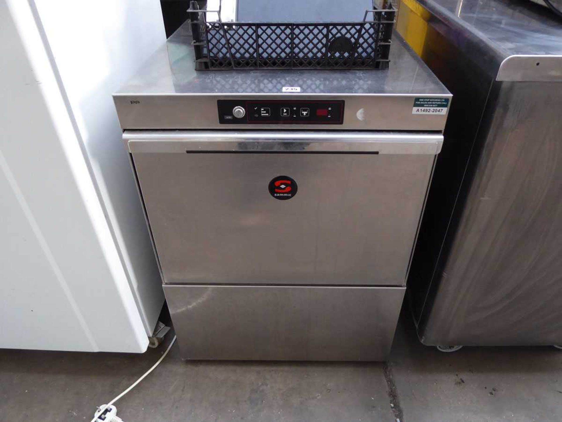 60cm Sammic model X-51BD under counter washer