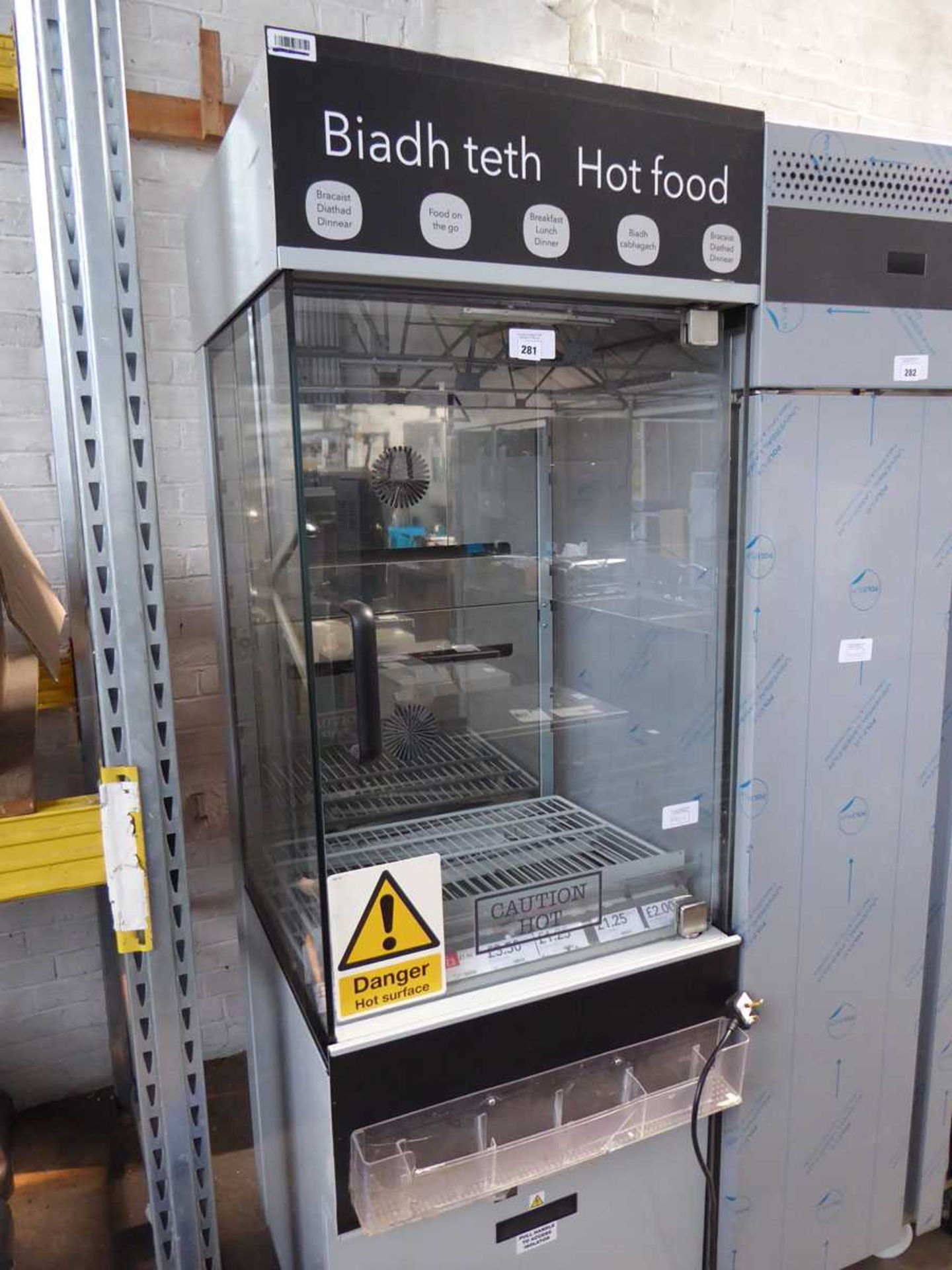 +VAT 64cm electric Nuttall heated display cabinet