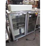 +VAT 90cm IMC M90 undercounter 2 door display fridge