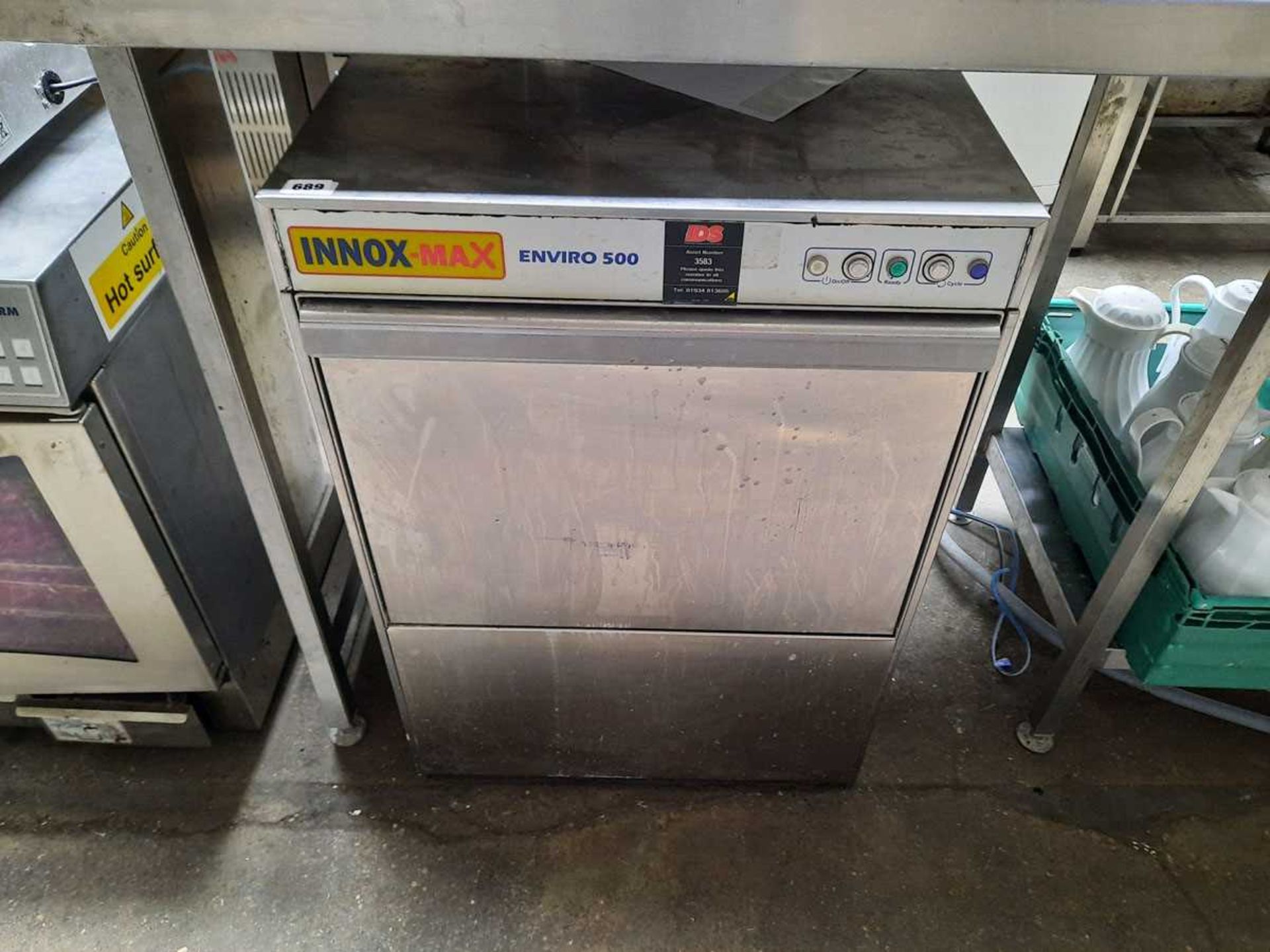 57cm Innox-Max Enviro 500 undercounter drop front washer