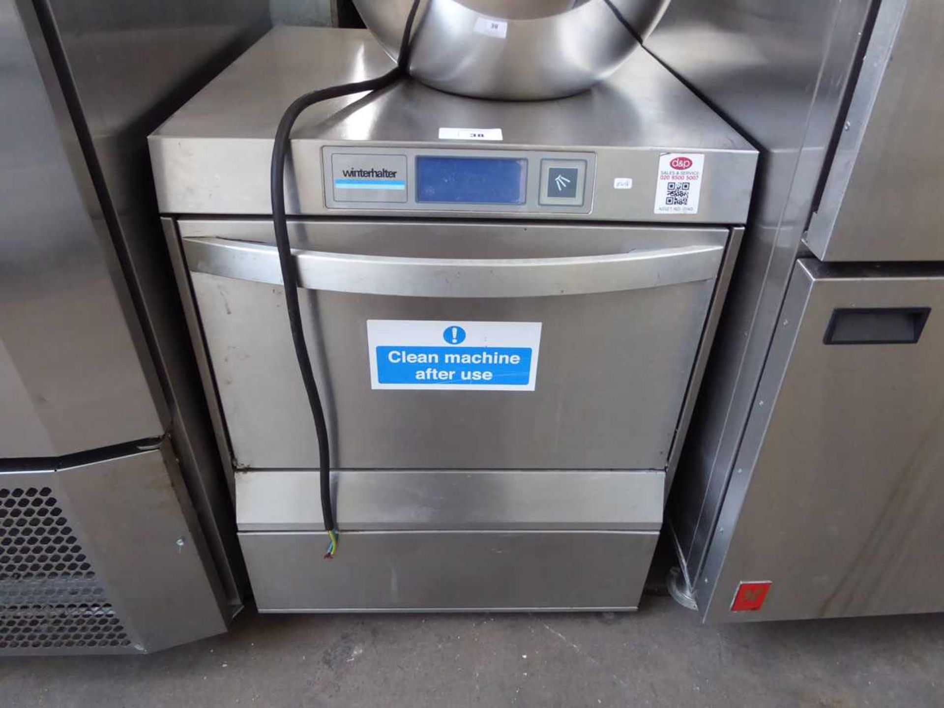 +VAT 60cm Winterhalter under counter washer