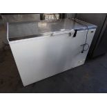+VAT 130cm stainless steel topped chest freezer
