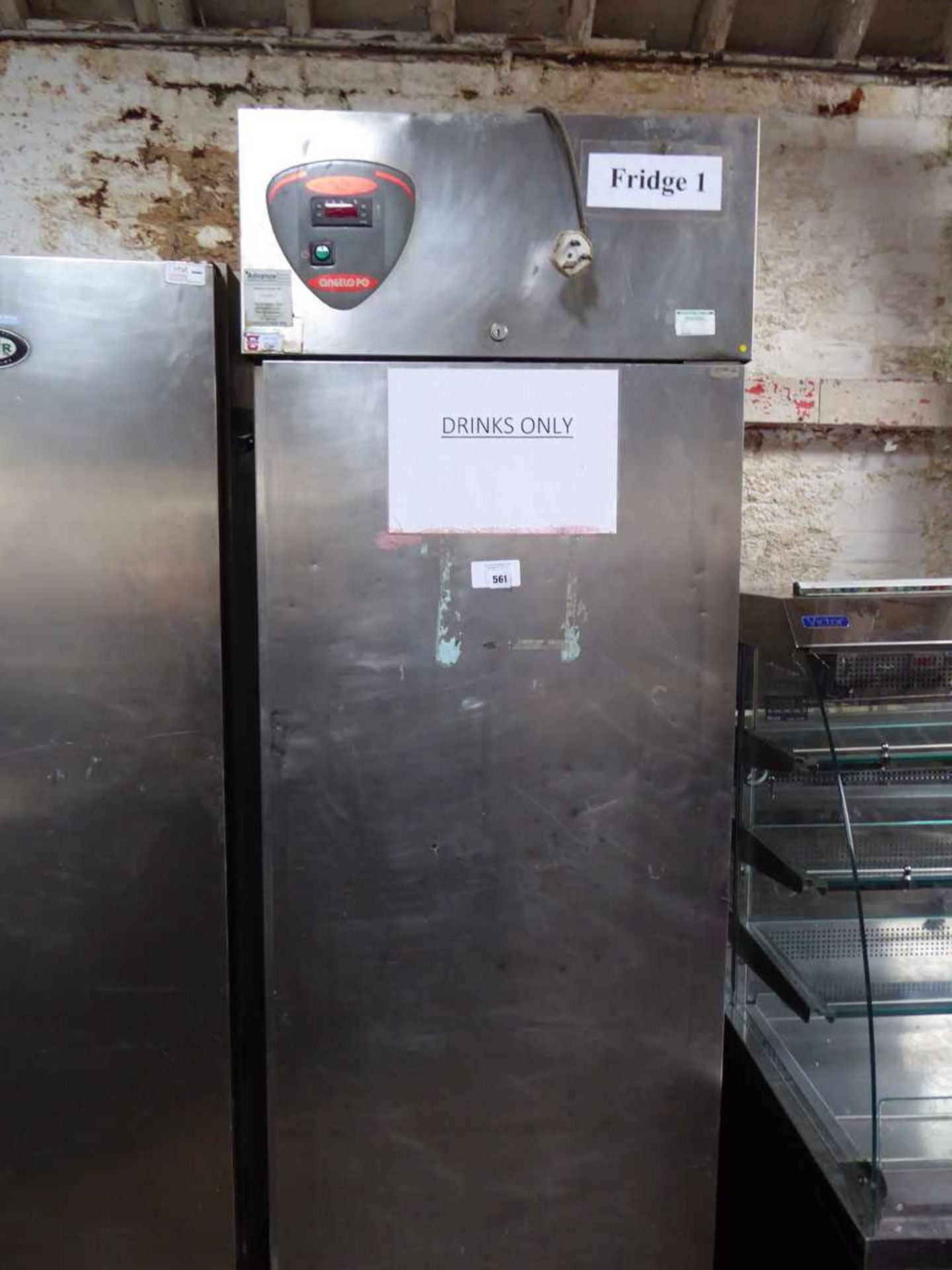 +VAT 66cm Angelo Po single door fridge (Failed electrical test)
