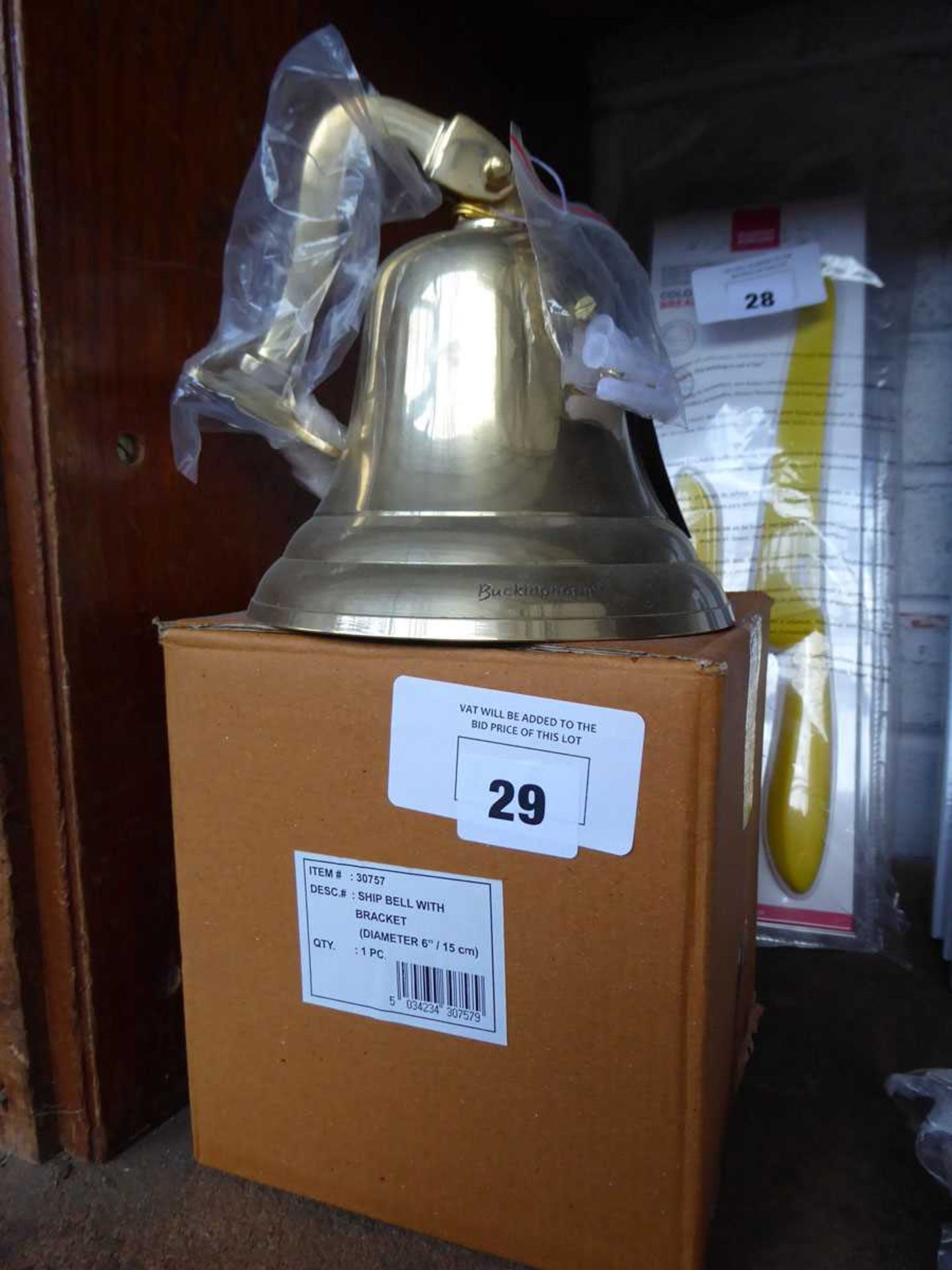 +VAT Buckingham brass ships bell