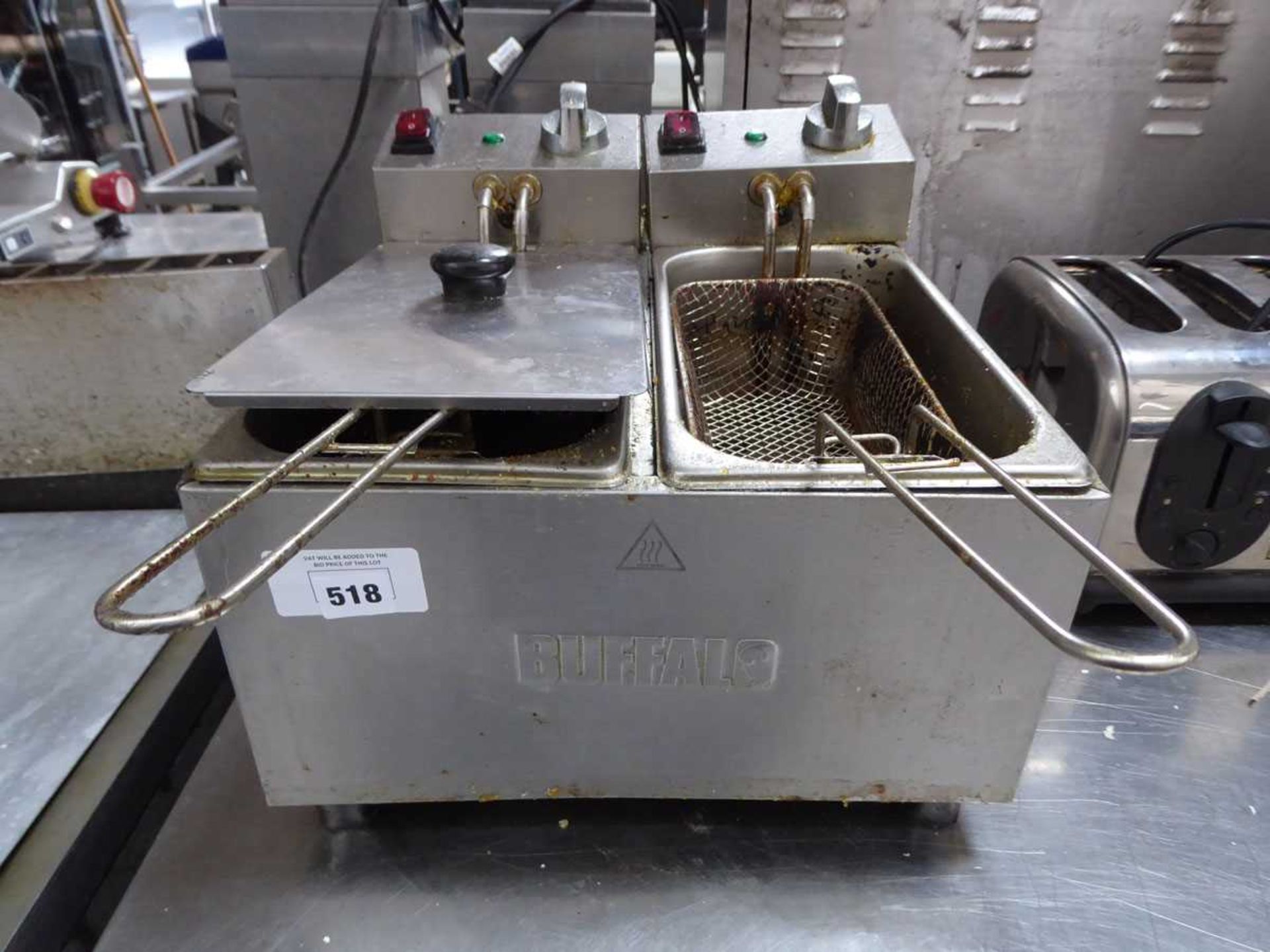 +VAT 36cm electric 2 well fryer with 2 baskets