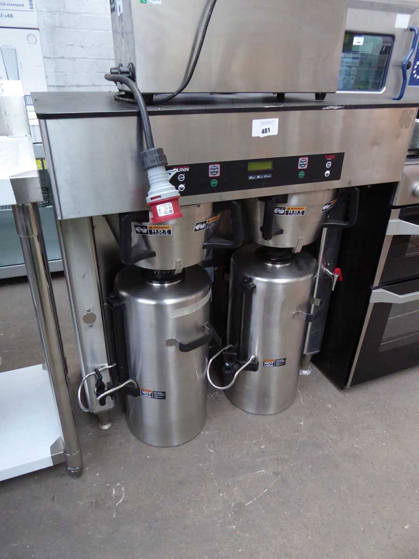 +VAT Bunn Titan Duo large commercial filter coffee machine and hot water dispenser