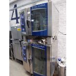 +VAT 90cm electric Electrolux Air Steam twin stack combination ovens with 6 grid and 10 grid