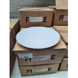 +VAT 5 boxes of 6 stoneware wavy edged side plates (30 in total)