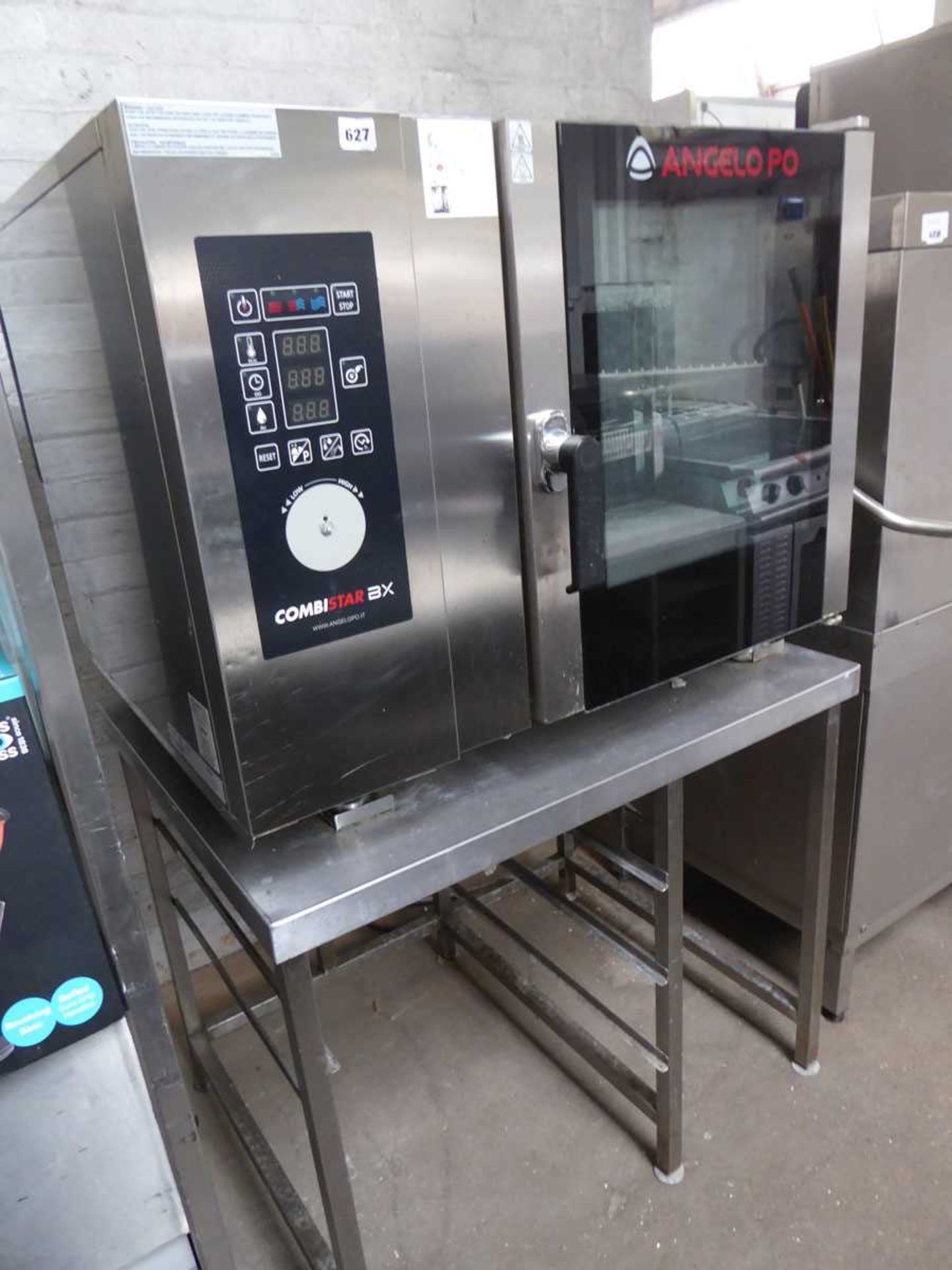93cm electric Angelo Po combi star BX 6 grid combination oven on stand