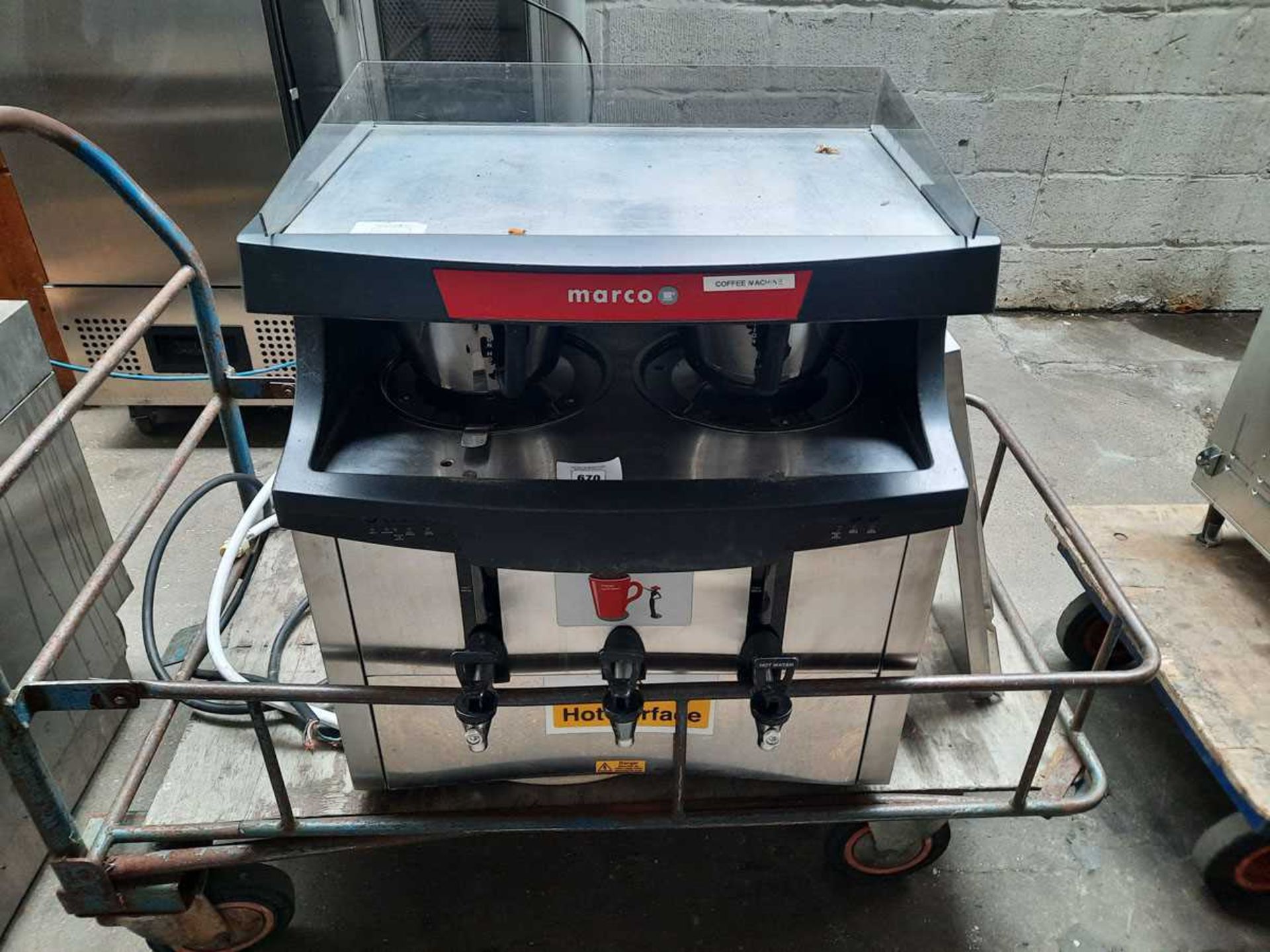 66cm Marco coffee brewer and hot water boiler
