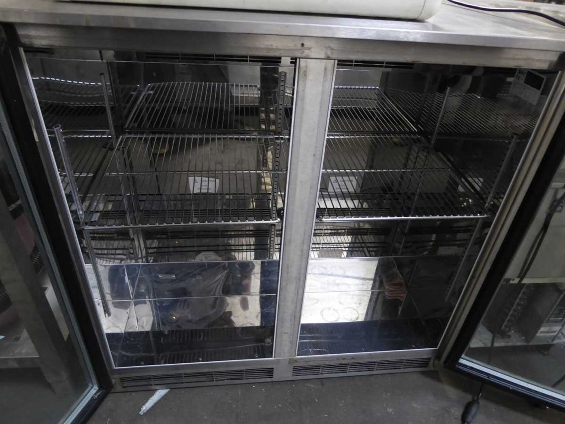 +VAT 90cm IMC M90 undercounter 2 door display fridge - Image 2 of 2