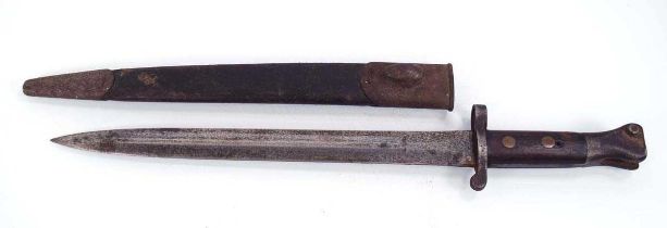 A Victorian Wilkinson 1888-Pattern Lee-Enfield bayonet and scabbard