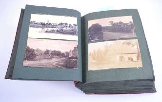 An album of circa two-hundred and ninety antique and vintage postcards including Great Barford,