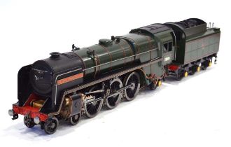 A 3.5 inch gauge steam driven 4-6-2 locomotive and tender modelled as BR 70004 William Shakespeare