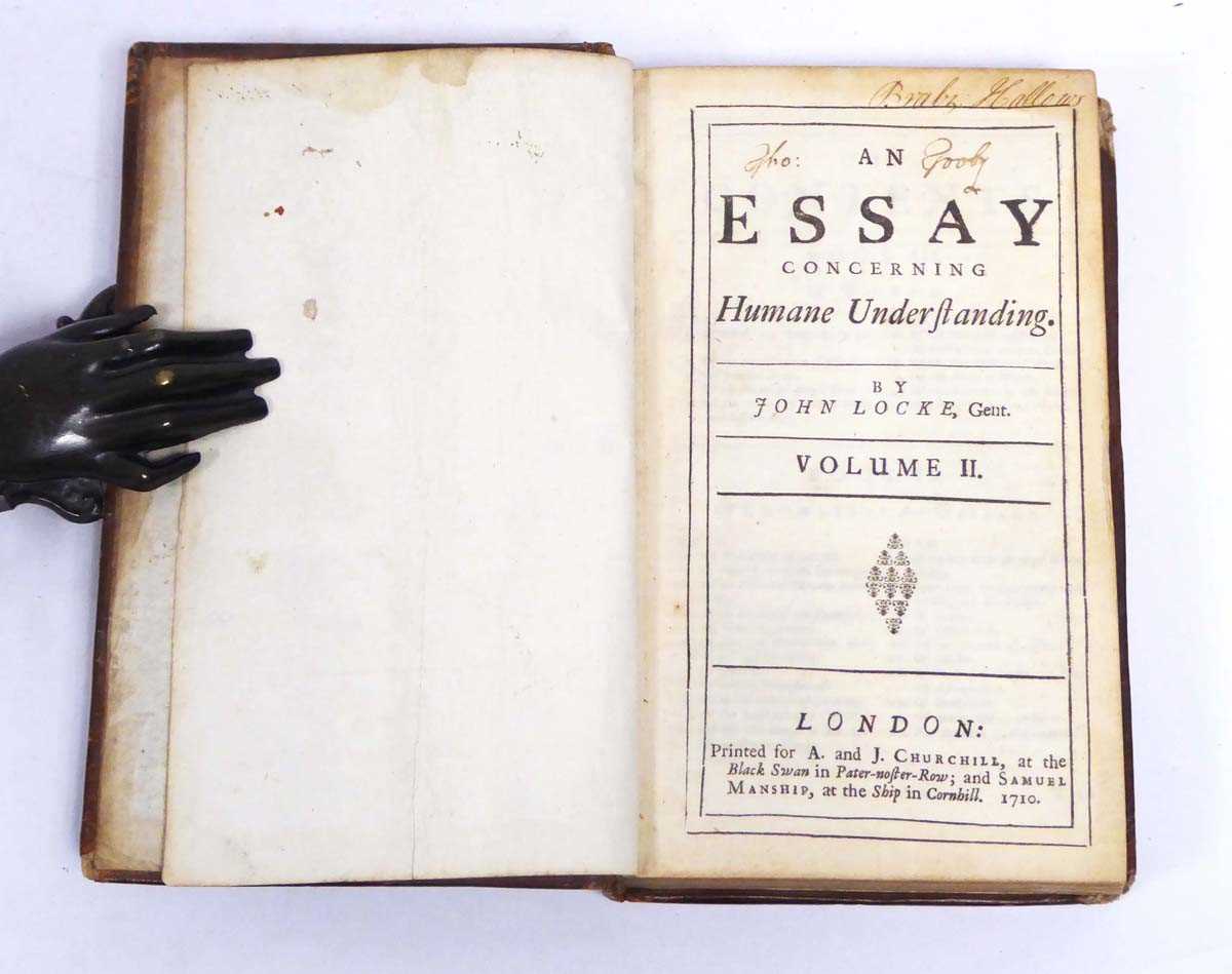 An Essay Concerning Humane Understanding by John Locke, Volume II. ( A and J Churchill, 1710).