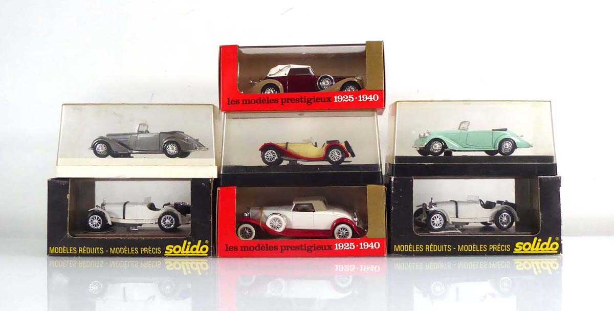 Twenty-three Solido Age d'Or and other models including Mercedes SS 1928, Panhard 1925, DelageD8 120 - Image 2 of 2