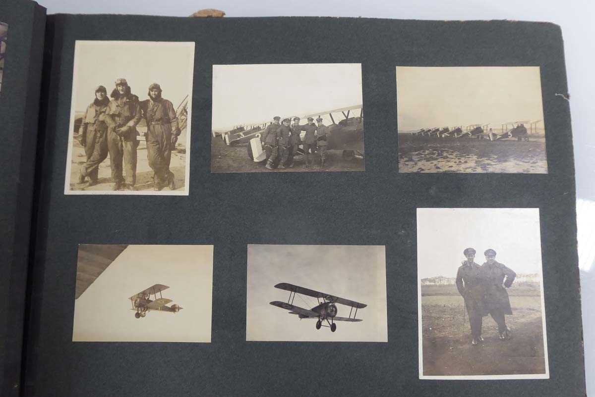 An album of World War I and later RAF and other photographs, letters and ephemera, some relating - Image 18 of 77