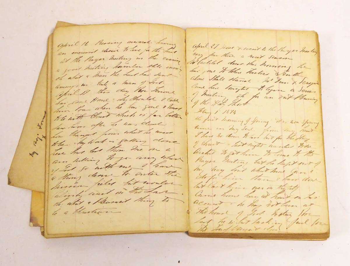 17 handwritten diaries from Charles Oven, who served with famed Scottish missionary Mary Slessor for