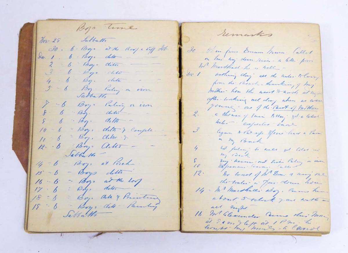 17 handwritten diaries from Charles Oven, who served with famed Scottish missionary Mary Slessor for - Image 6 of 13