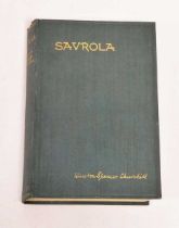 Savrola by Winston Spencer Churchill (1st edition with copyright details on reverse of first page,
