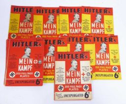 Full set of 18 volume weekly serialisation of Adolf Hitler's Mein Kampf, published in 1939 to