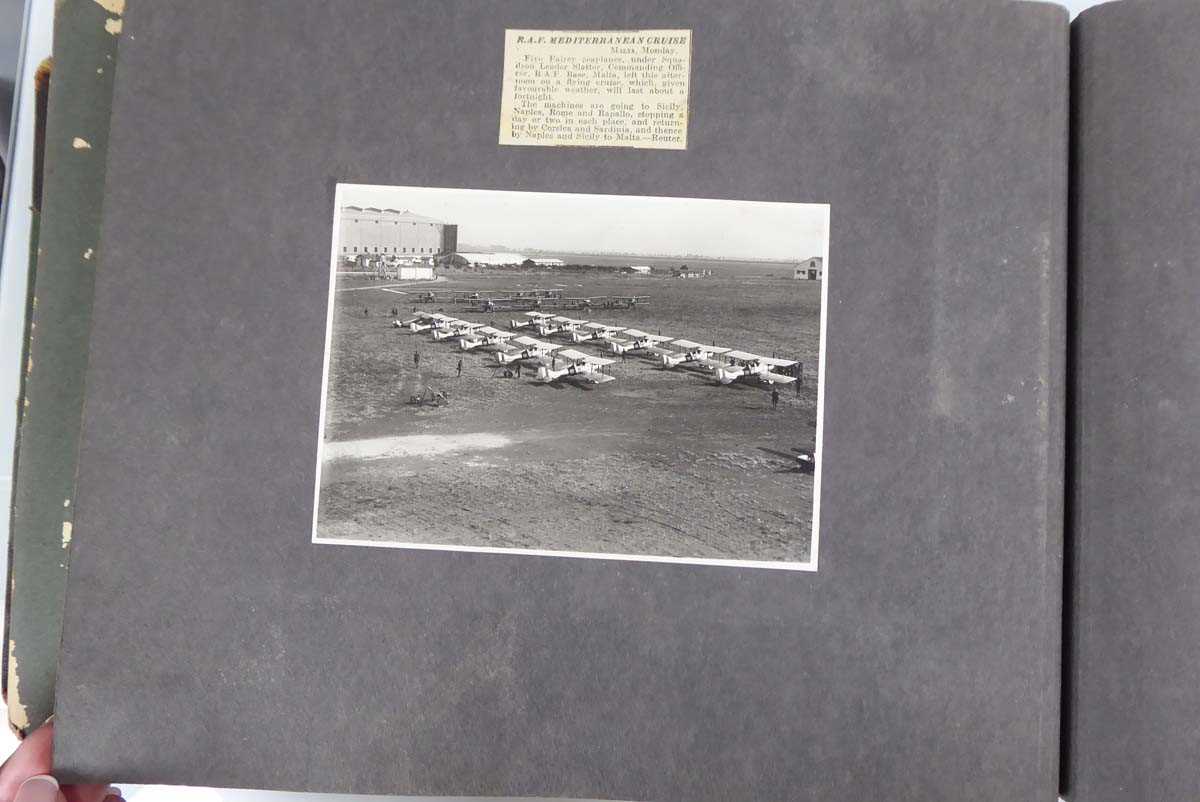 An album of World War I and later RAF and other photographs, letters and ephemera, some relating - Image 60 of 77