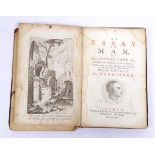 An Essay on Man by Alexander Pope. (J and R Tonson, 1760). Leather bound edition of Pope's work,