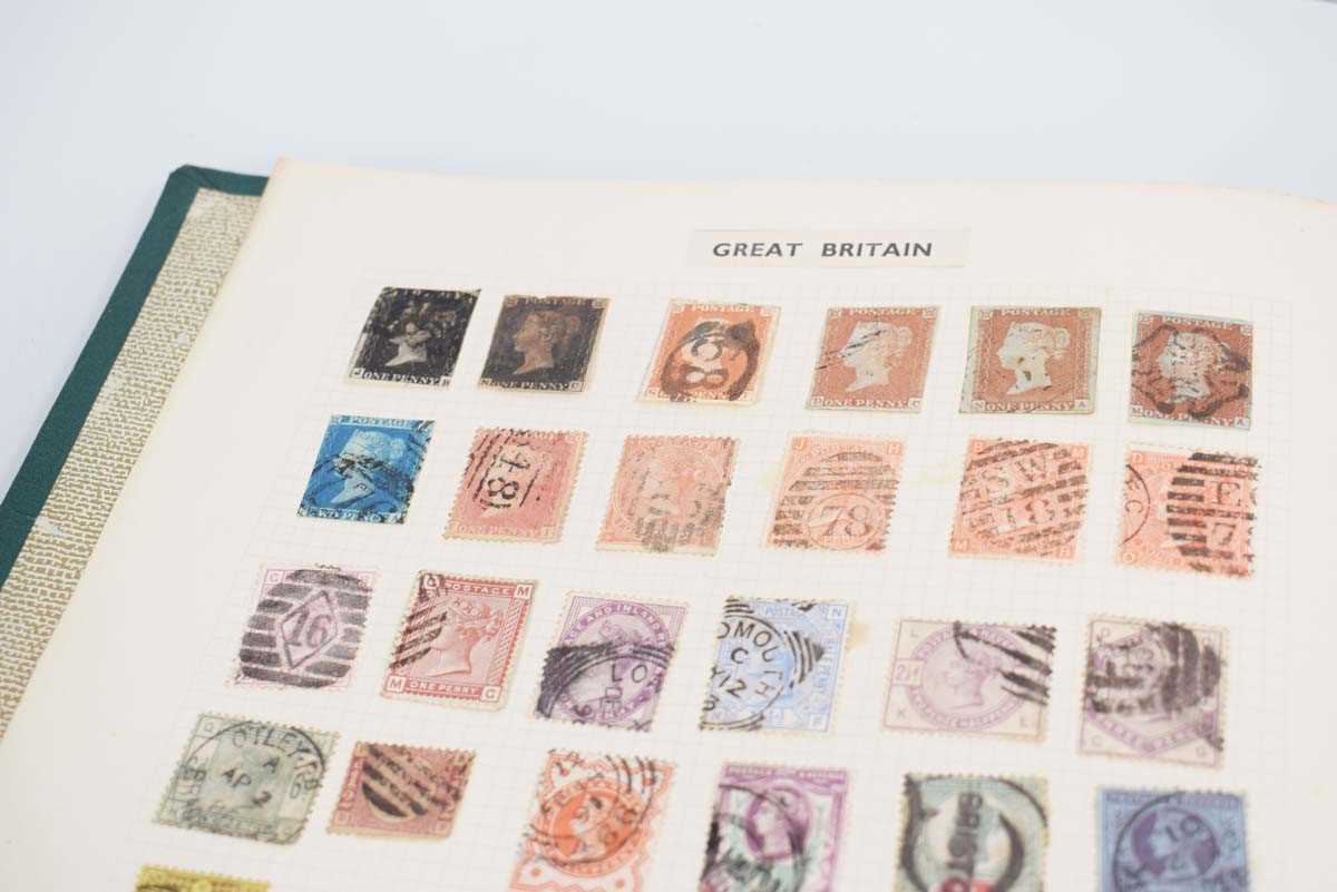 An album of Victorian and later stamps including two One Penny Reds, one Two Pence Blues and various - Image 2 of 2