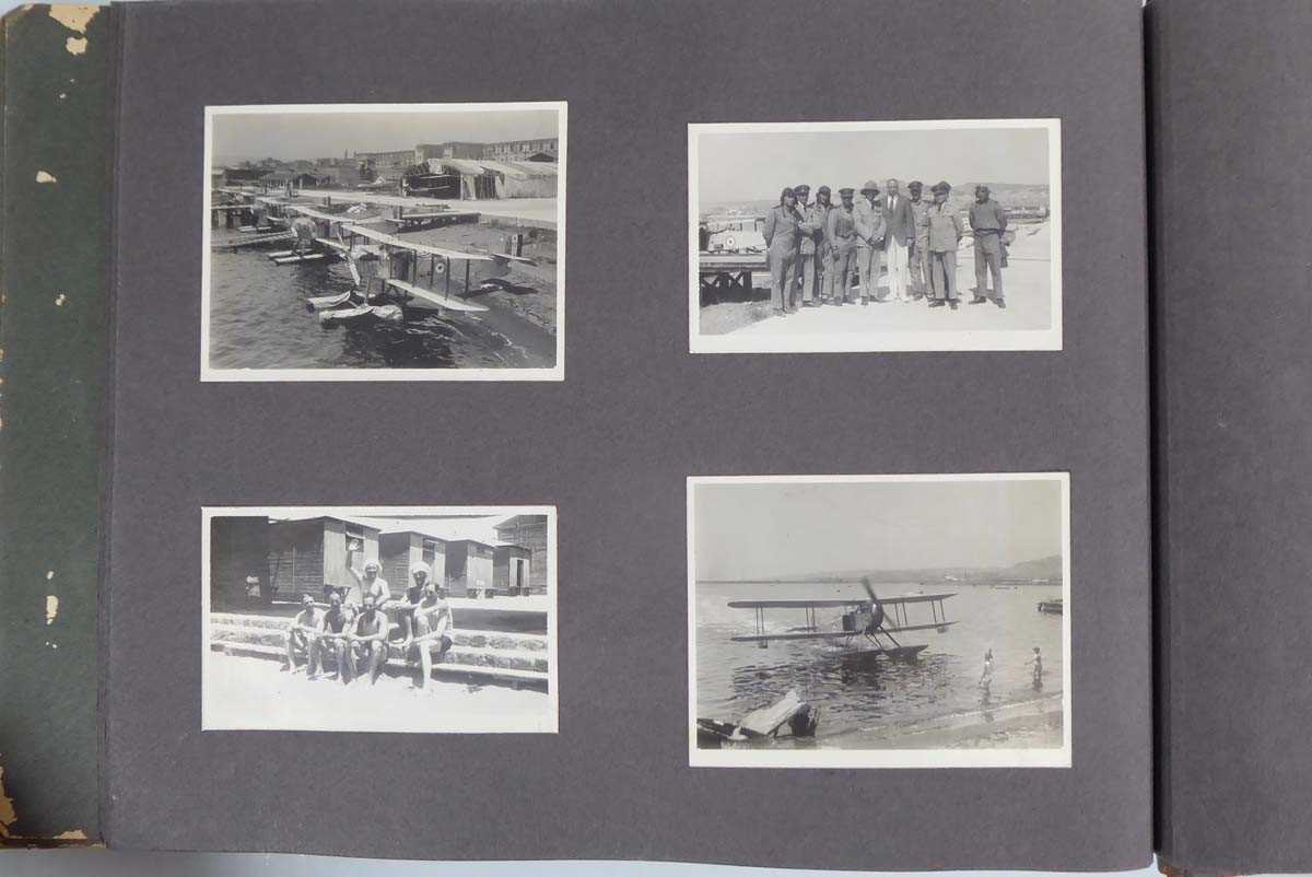 An album of World War I and later RAF and other photographs, letters and ephemera, some relating - Image 66 of 77