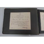 An album of World War I and later RAF and other photographs, letters and ephemera, some relating