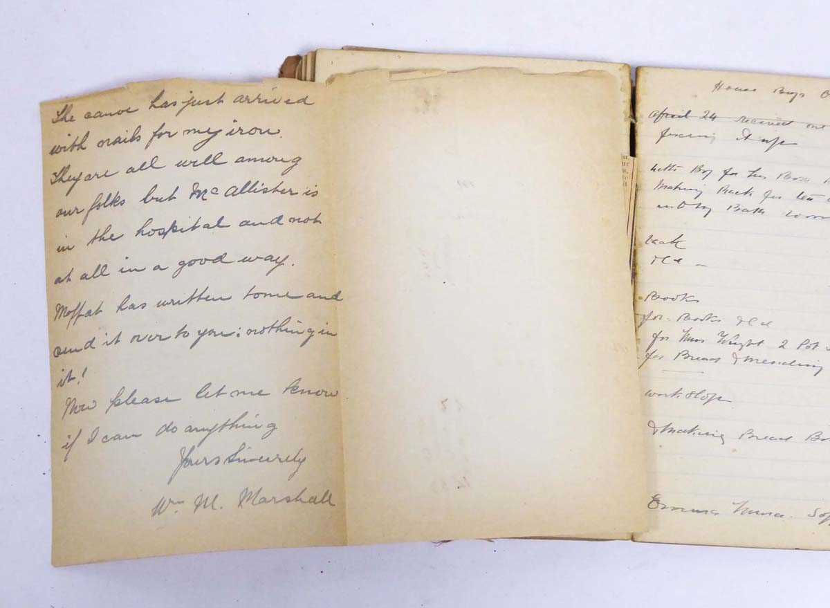 17 handwritten diaries from Charles Oven, who served with famed Scottish missionary Mary Slessor for - Image 8 of 13
