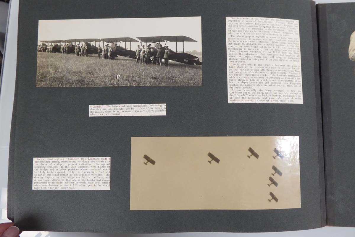 An album of World War I and later RAF and other photographs, letters and ephemera, some relating - Image 39 of 77