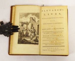 Six volume set of Plutarch's Lives by John and William Langhorne (Edward and Charles Dilley, 1724,