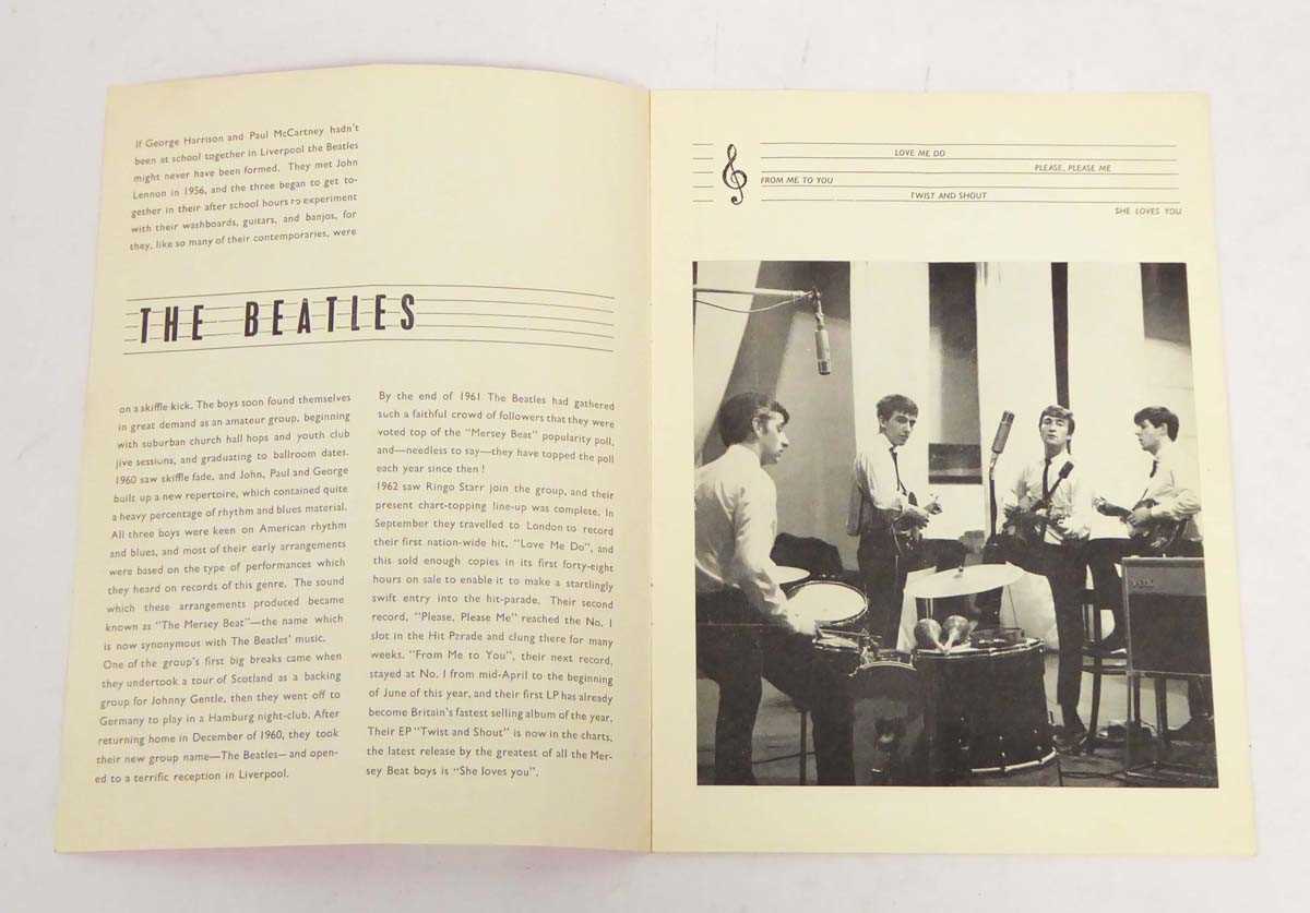 The Beatles 1963 Worcester/Taunton/Luton/Croydon Concert Programme (UK).An original concert - Image 2 of 4