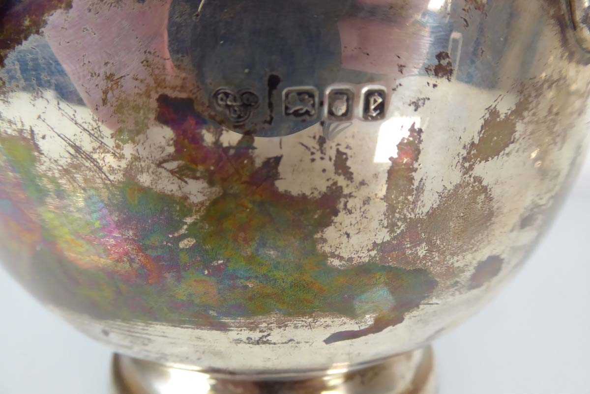 An early 20th century silver rose bowl of typical form, Goldsmiths & Silversmiths Co. Ltd., London - Image 3 of 4