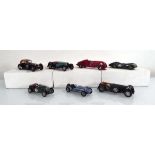 Seven completed Grand Prix Models and other white metal kits including: Lotus Seven, Invicta 4.5l