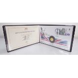 A Harrington & Byrne first day coin cover commemorating Rule Britannia containing a gold £25 coin,