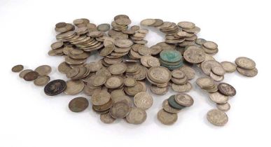 A group of British part silver coinage including florins, half crowns, shillings, sixpences etc. (
